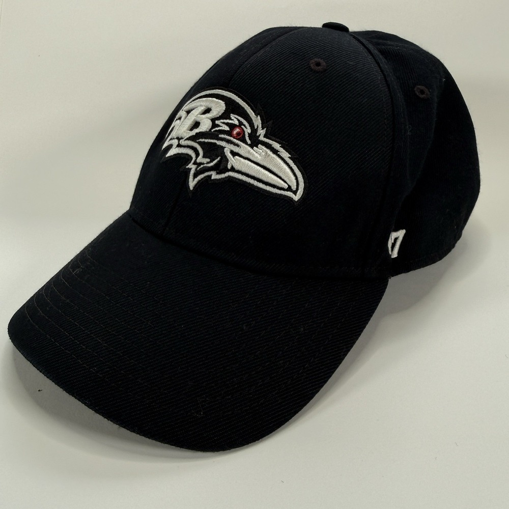 '47 Brand Baltimore Ravens Hat One Size Adjustable Black Football NFL‎